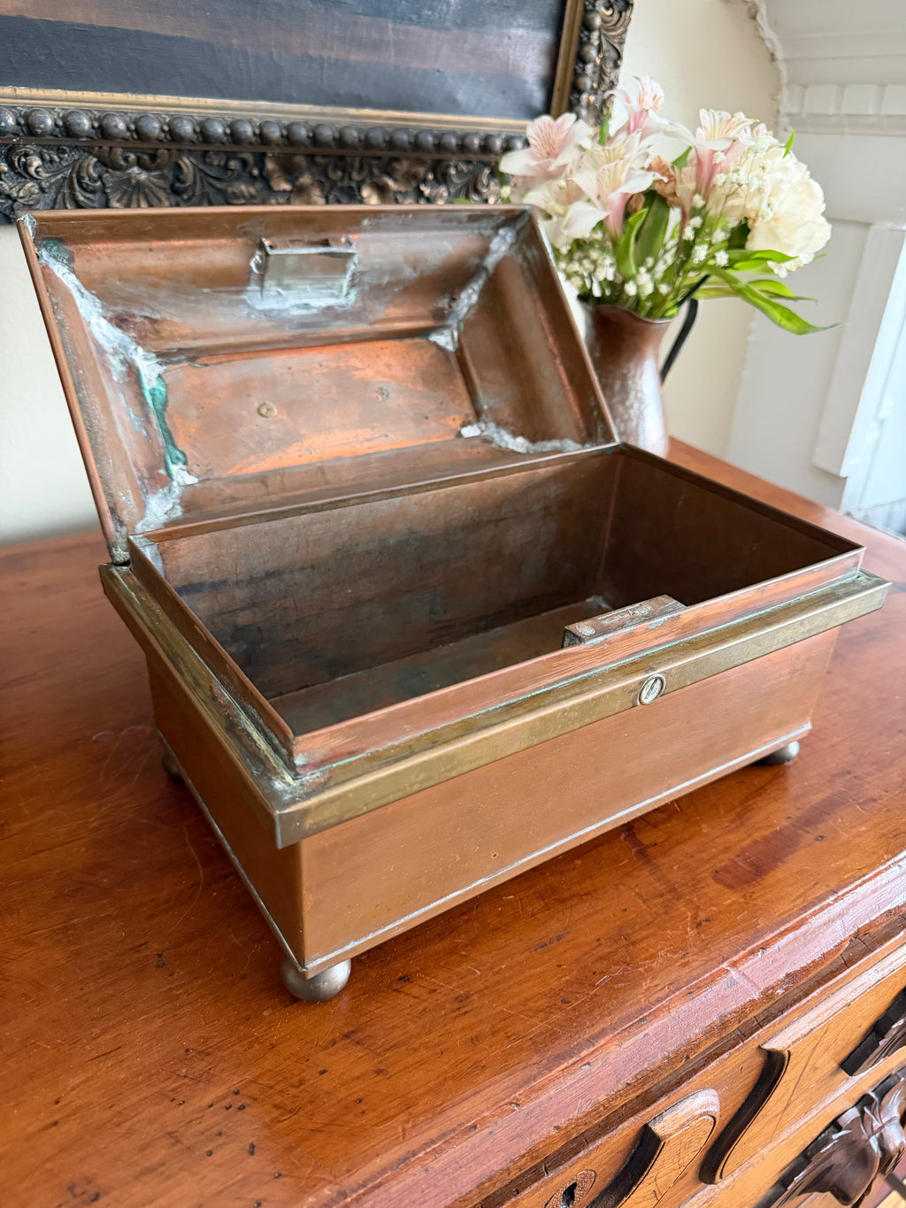 Antique Copper and Brass Box