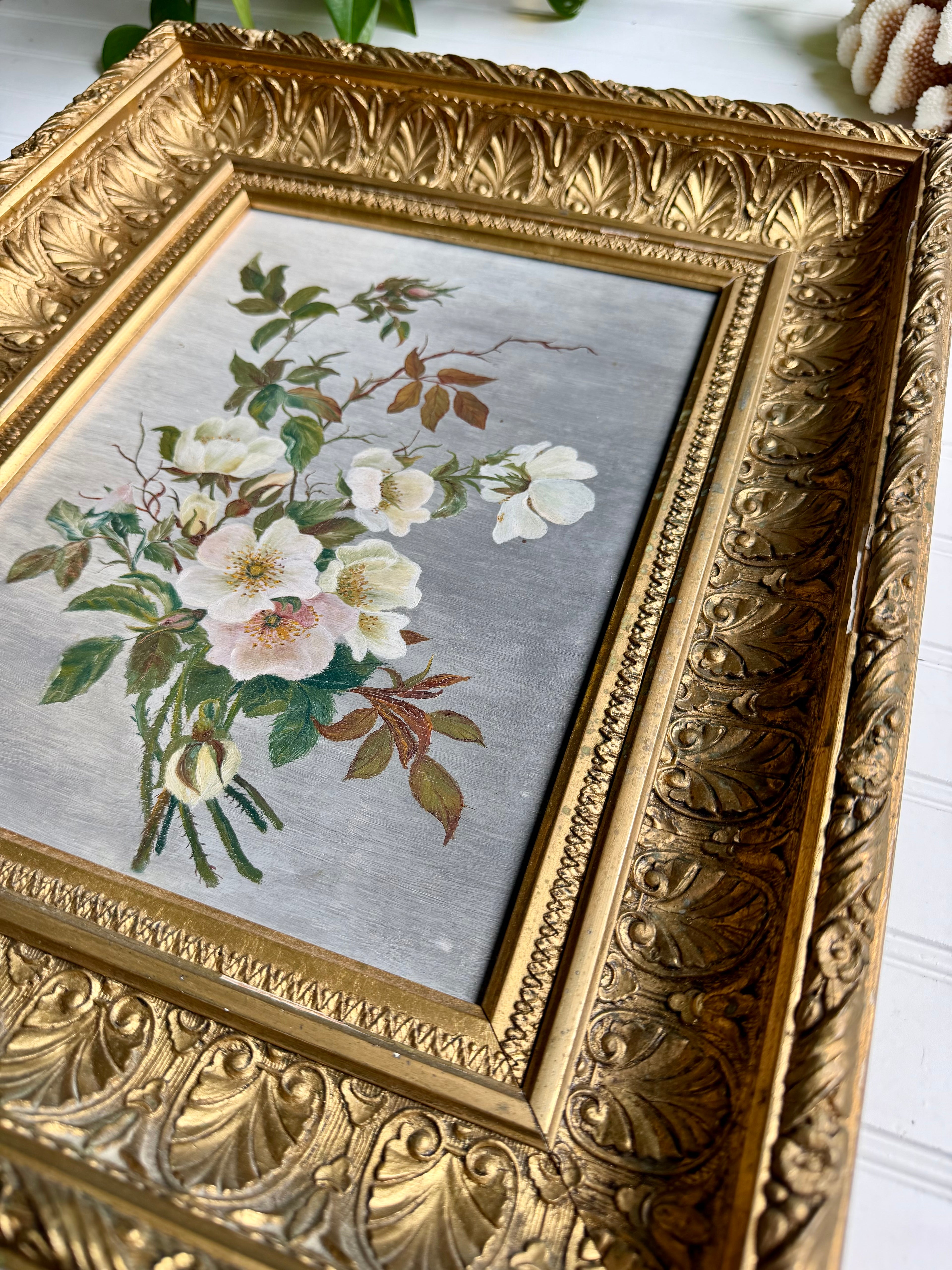 Antique Floral Painting