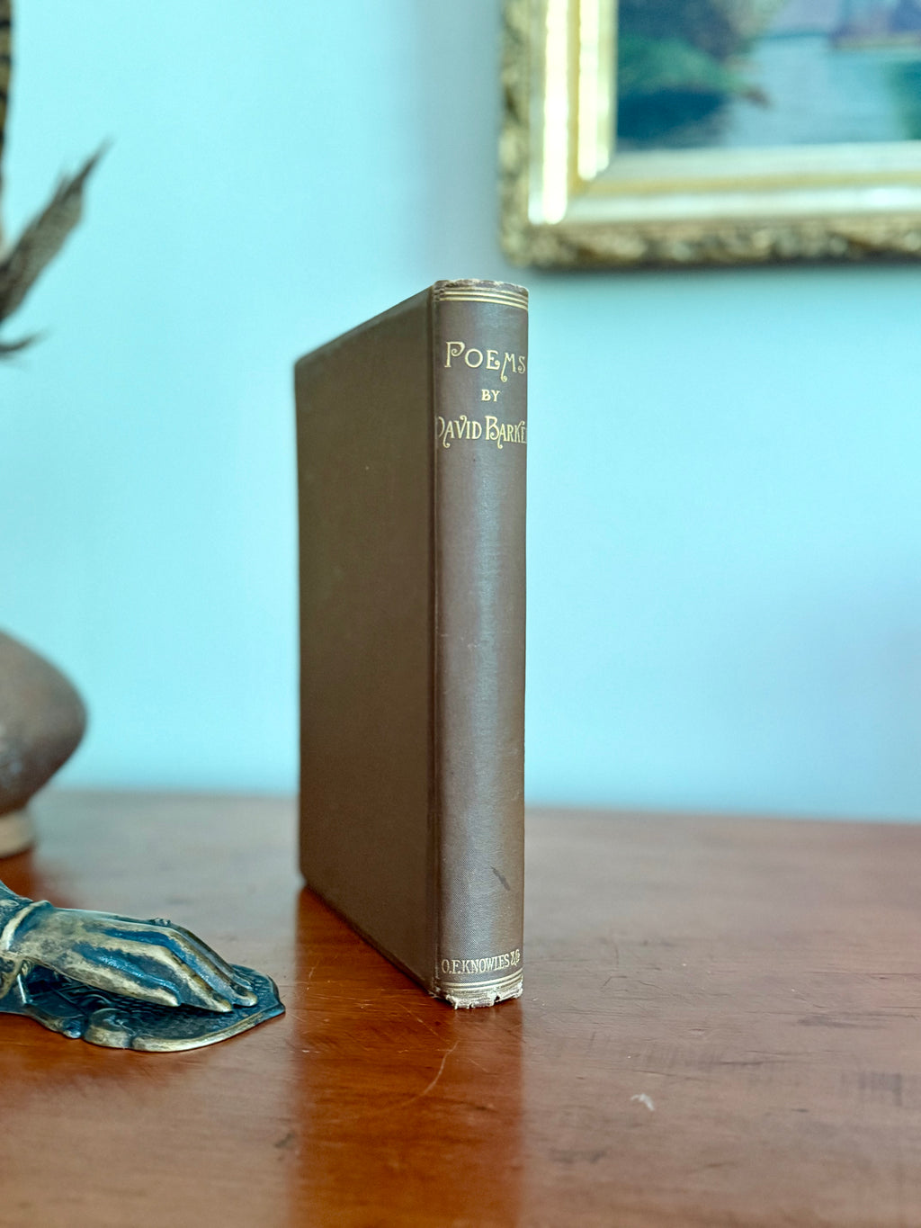 Antique Book: Poems by David Barker (1866)
