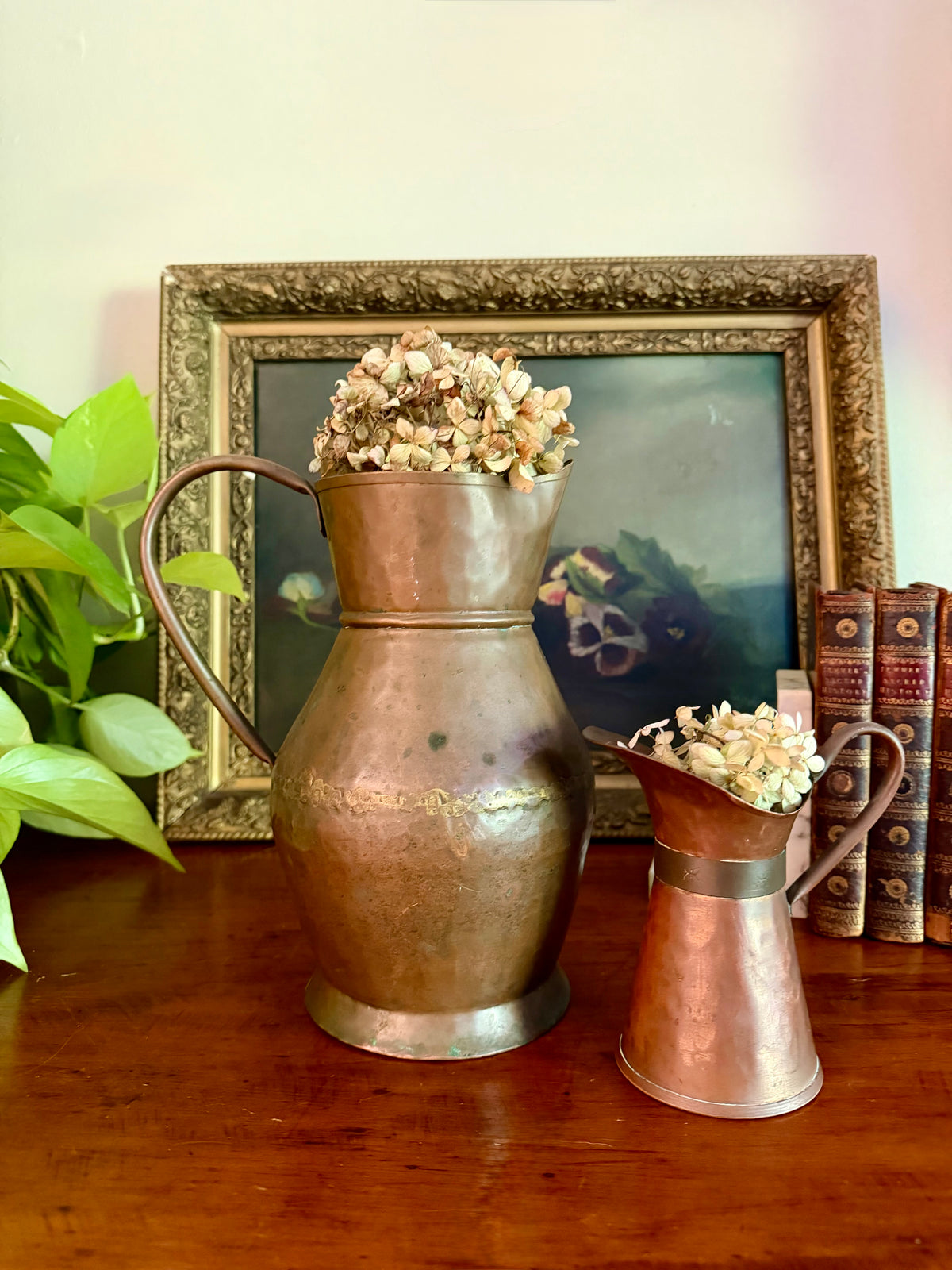 Vintage Hand-Hammered Copper Pitcher