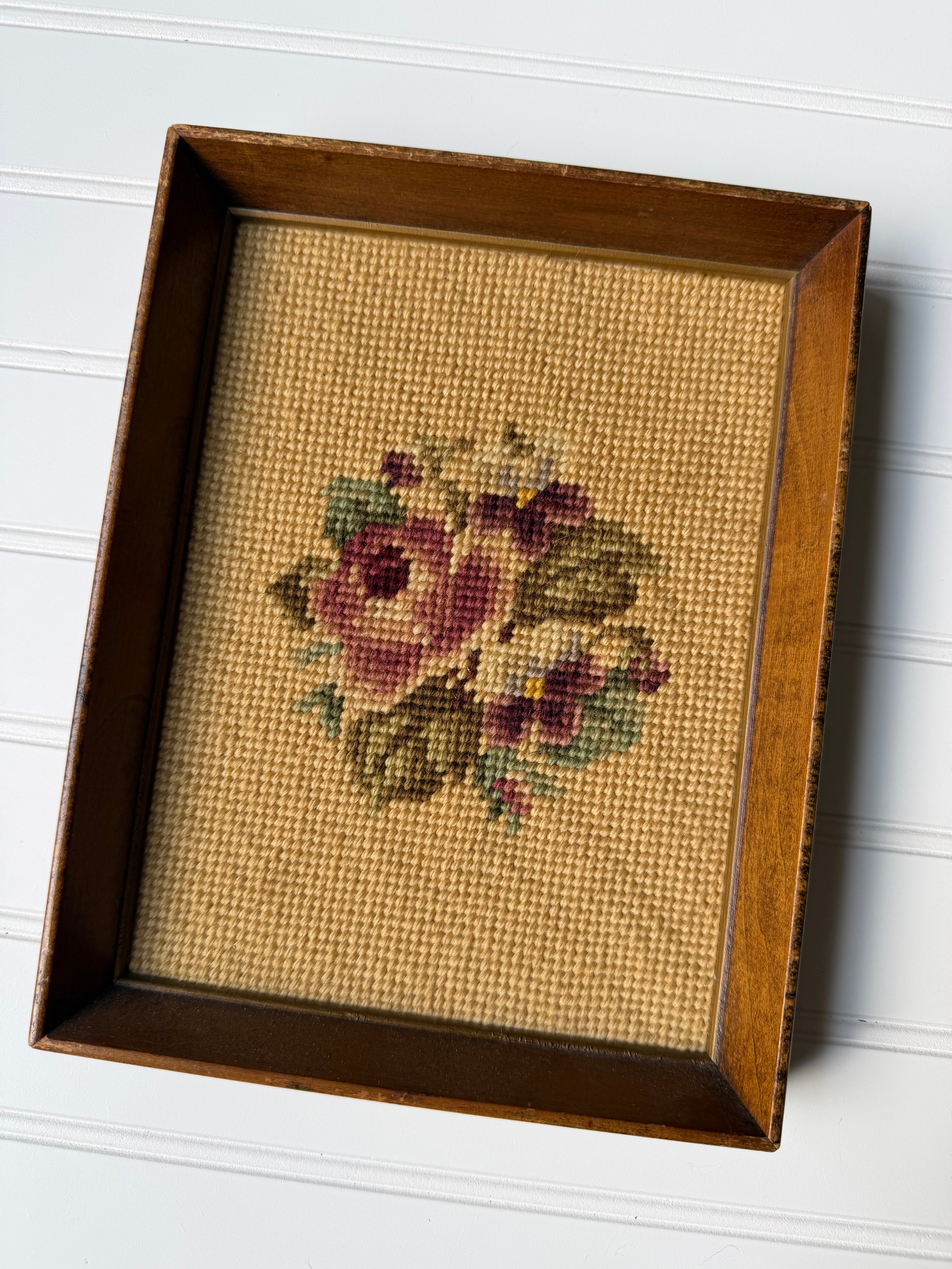 Small Floral Needle Point
