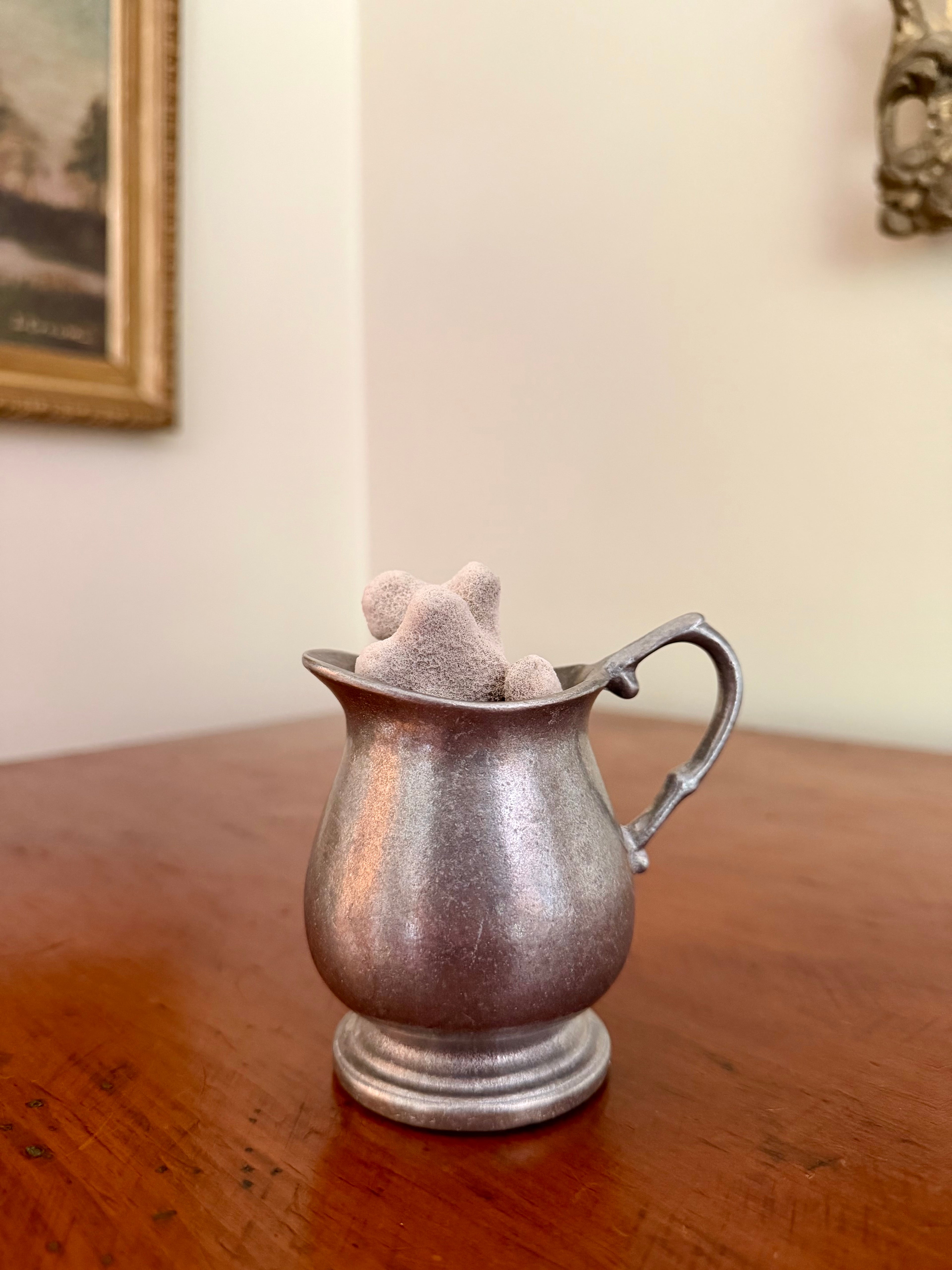 Pewter Vessel and Coral