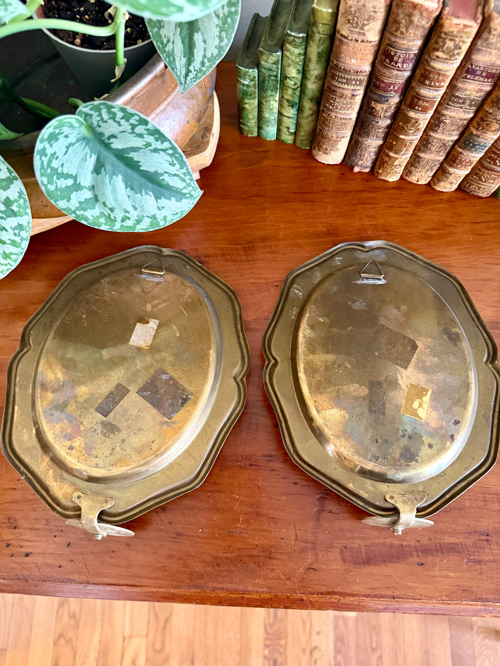 Pair of Brass Wall Sconces