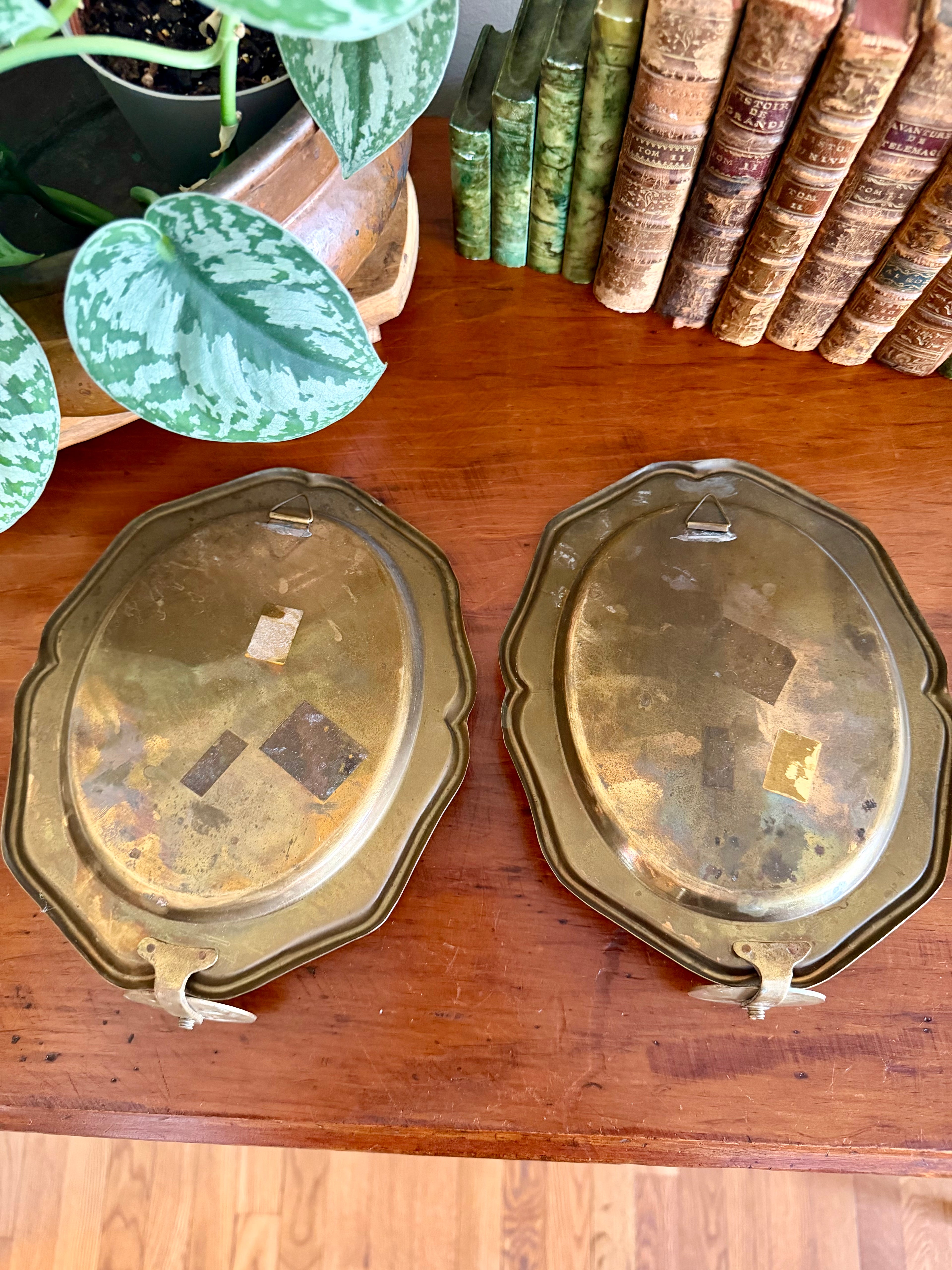 Pair of Brass Wall Sconces