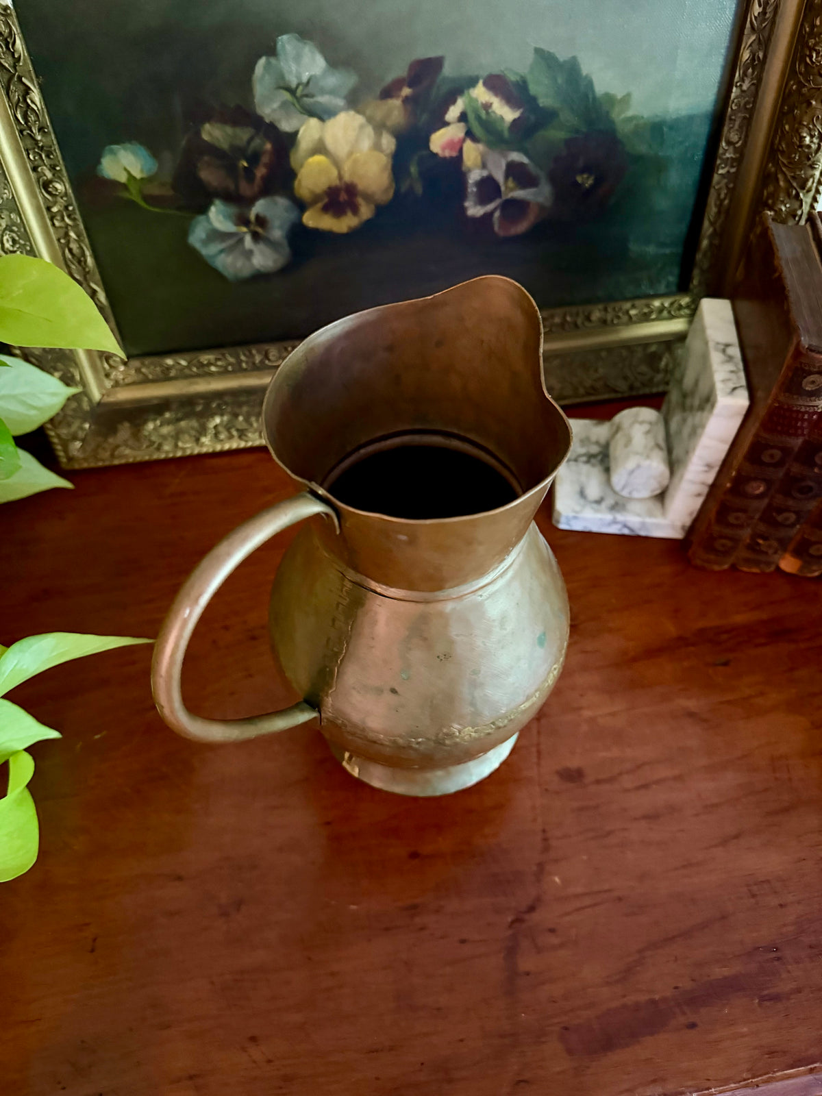 Vintage Hand-Hammered Copper Pitcher
