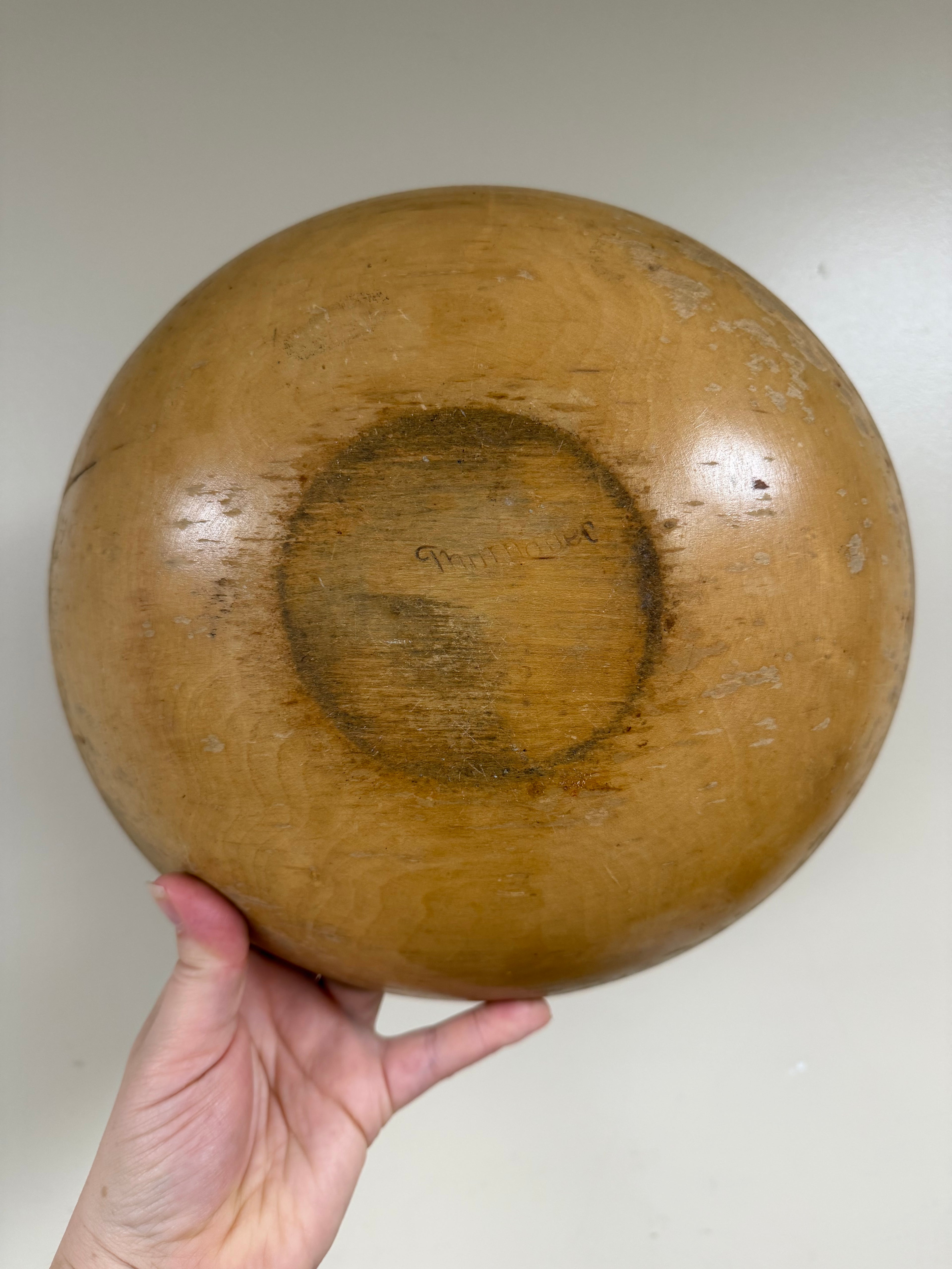 Signed Wooden Bowl