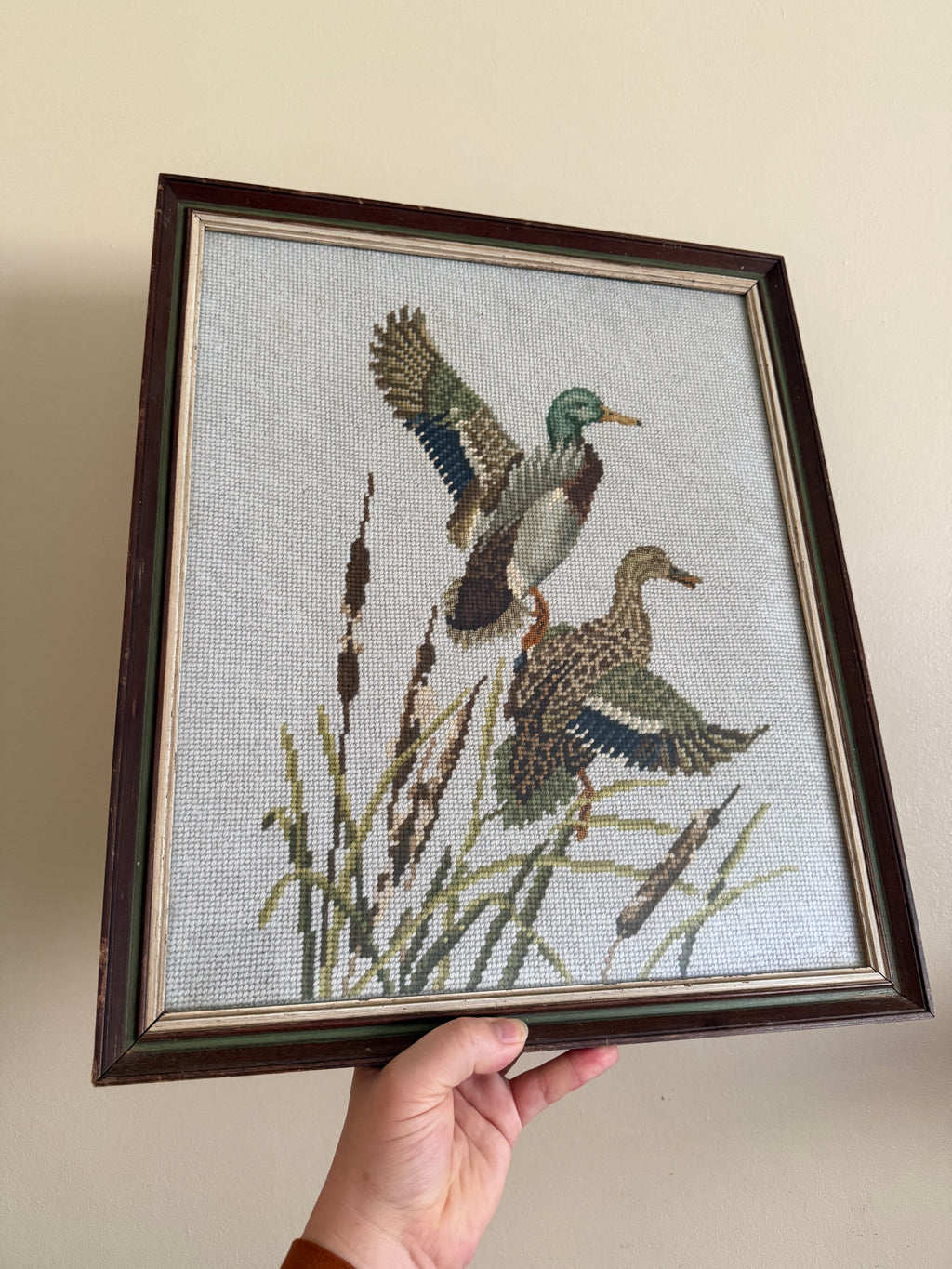 Vintage Duck Needle Point