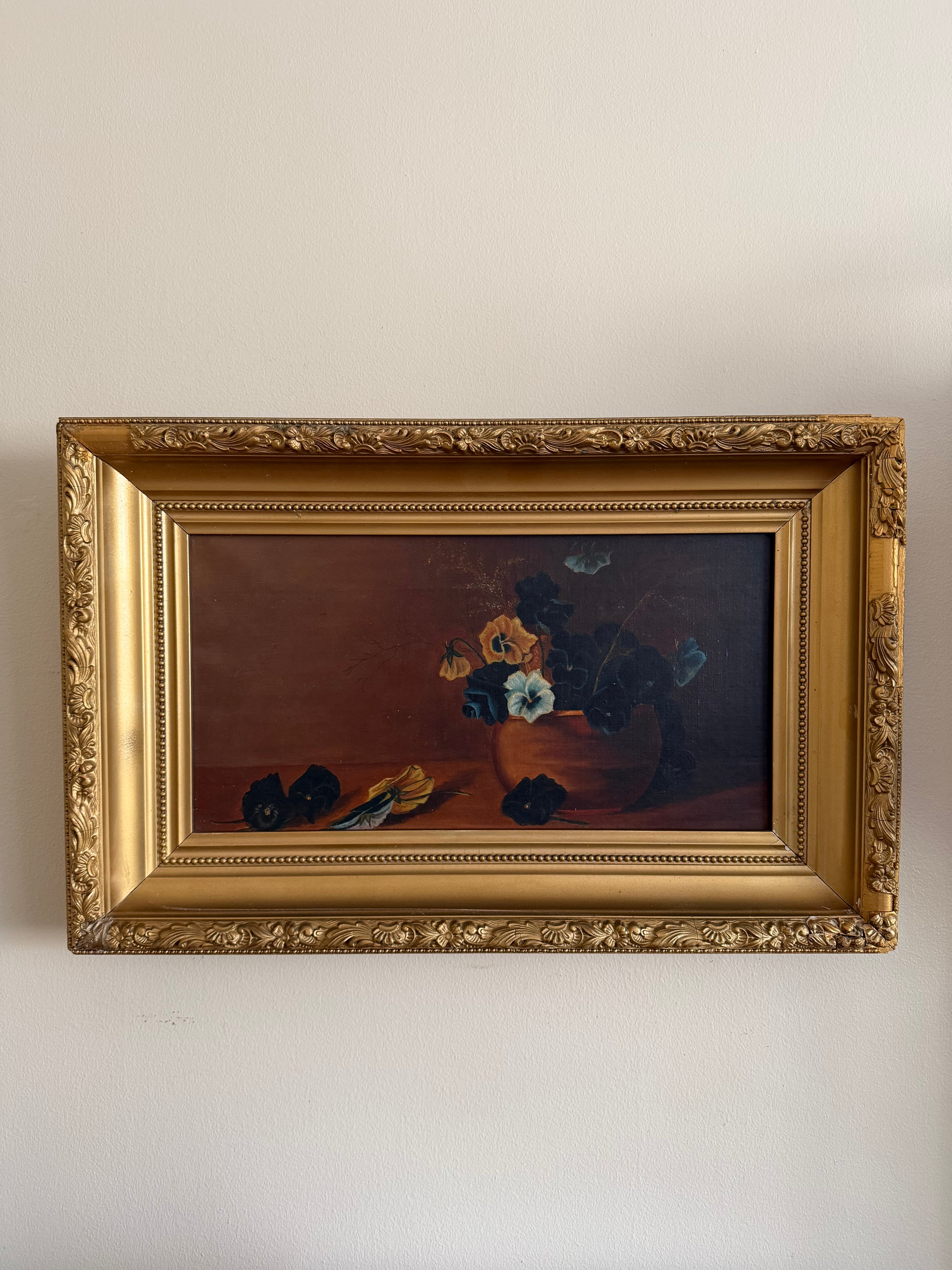 Antique Oil Painting on Canvas