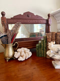 Wood Wall Mirror with Shelf