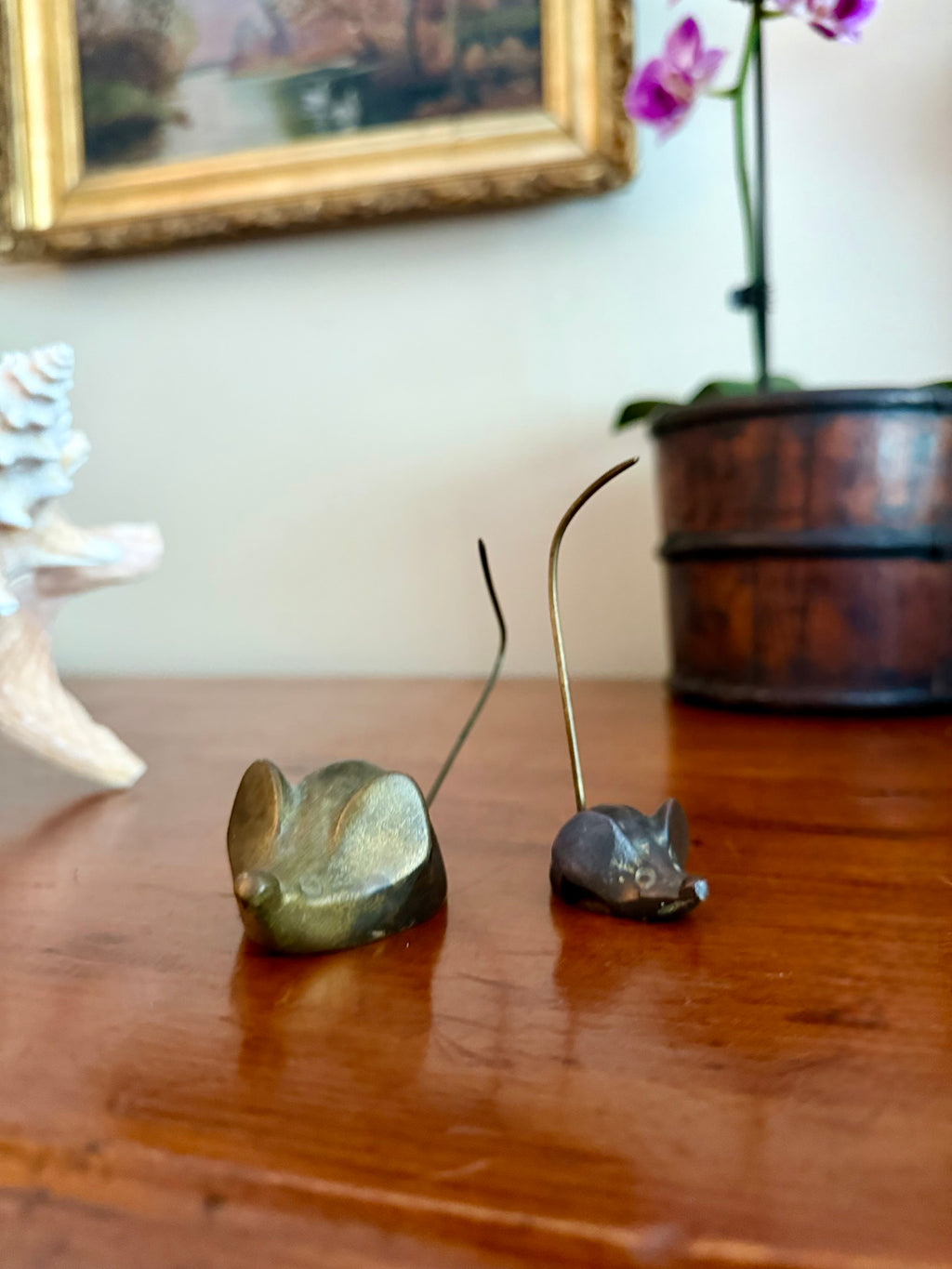 Brass Mice (set of 2)