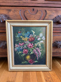 Floral Vase Painting on Board