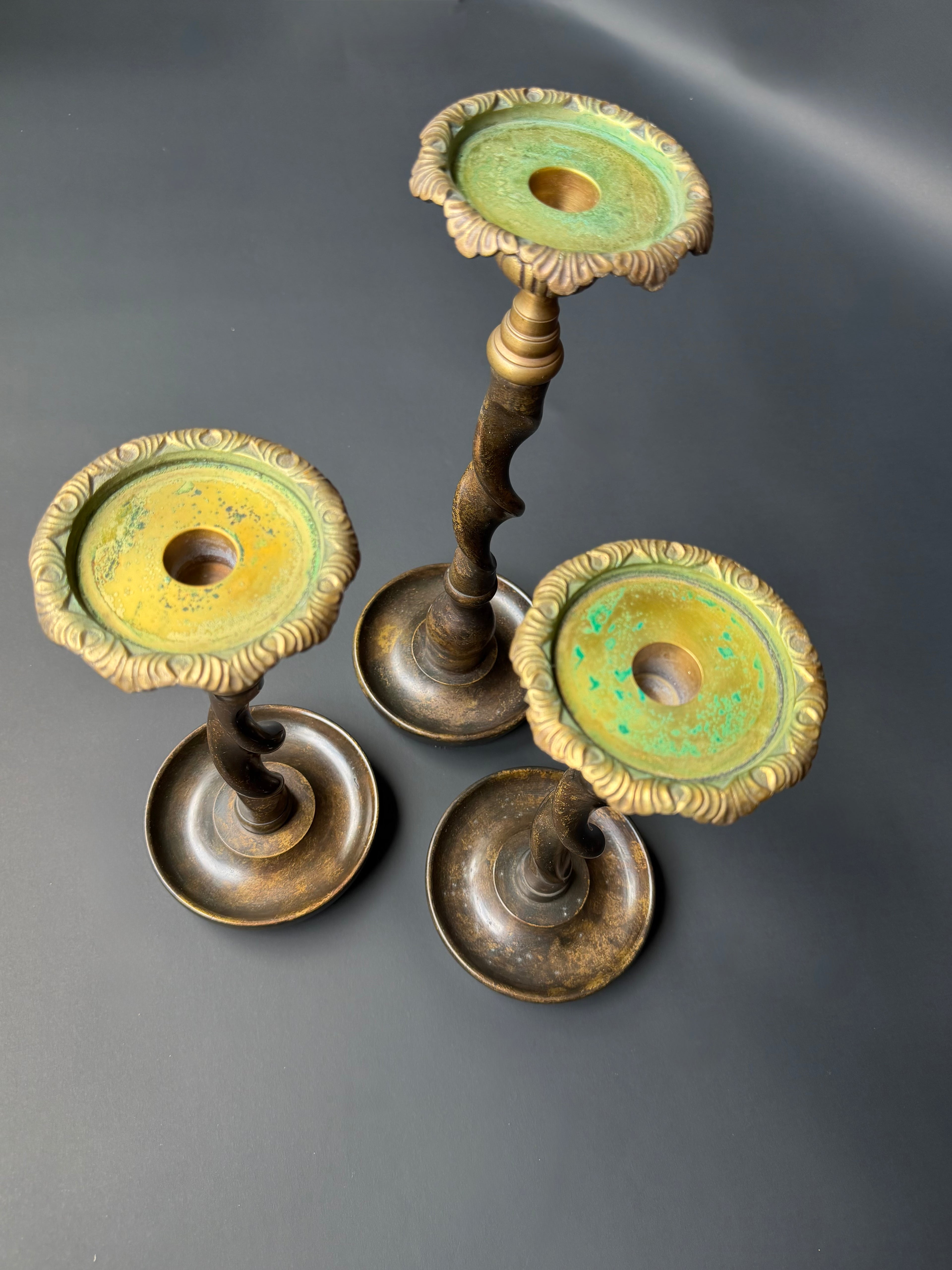 Twist Style Candle Holders (set of 3)