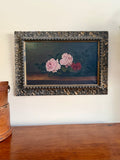 Antique Floral Rose Painting