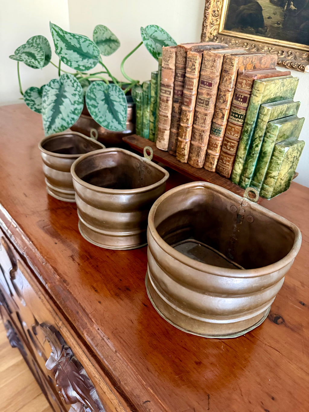 Set of 3 Nest Copper Wall Pockets