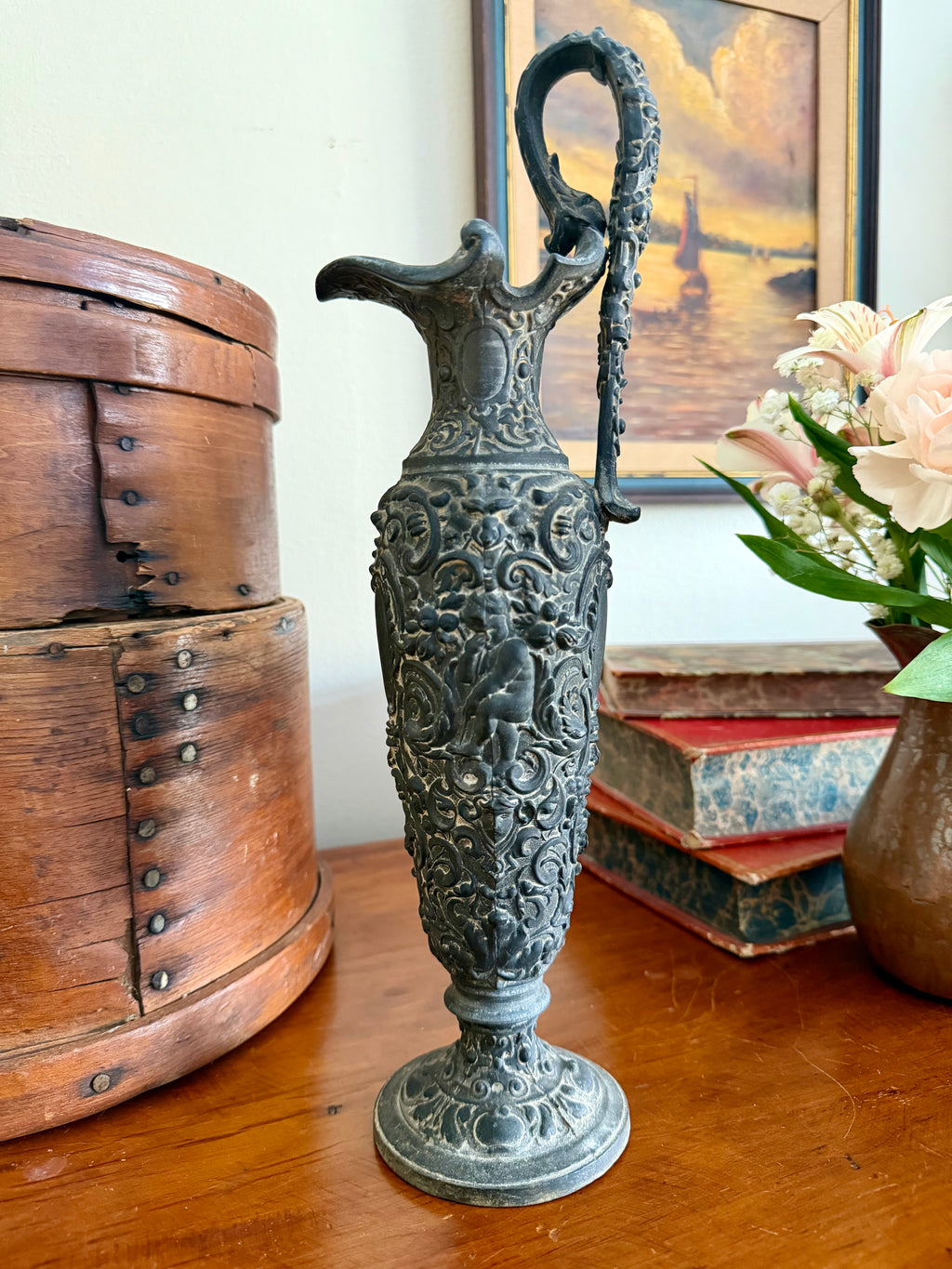 Ornate Antique-Style Metal Ewer