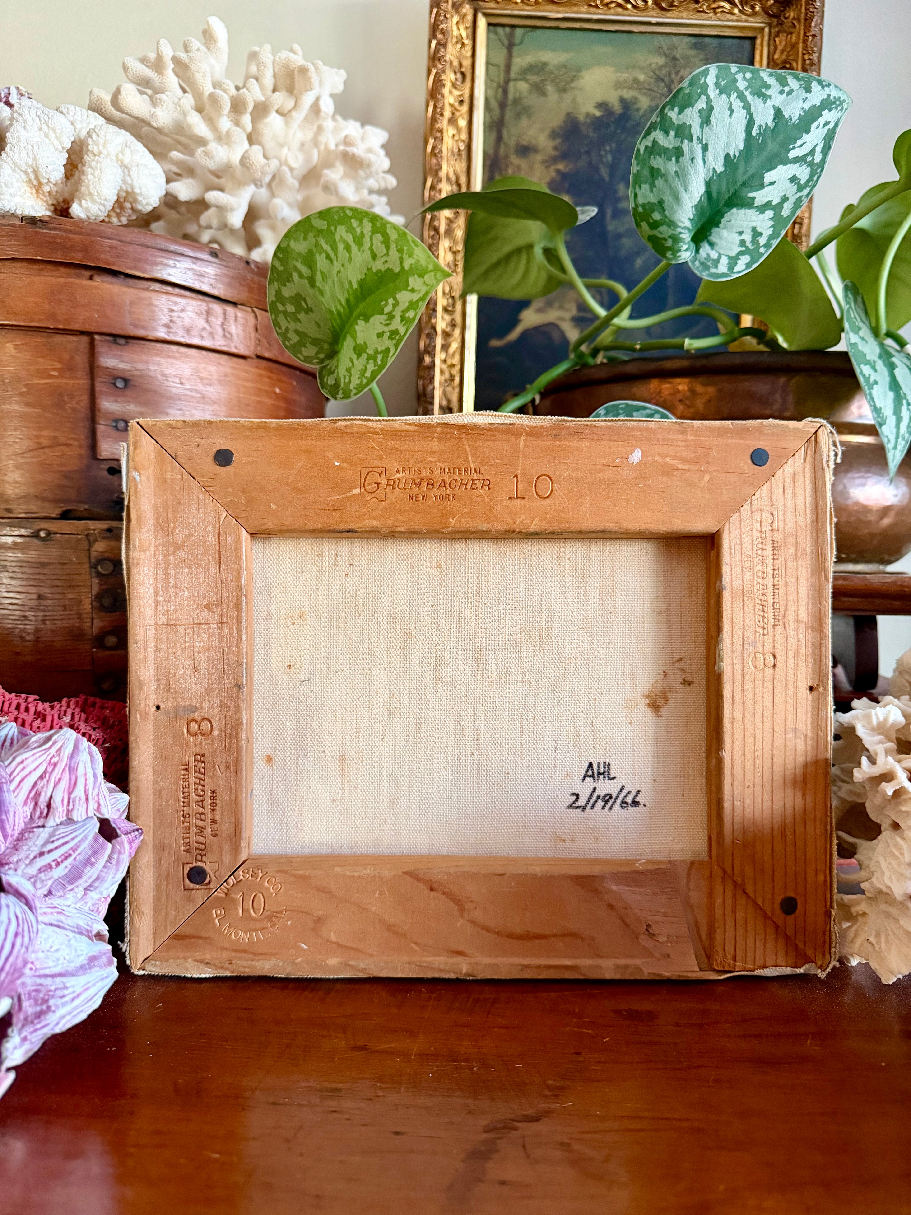 Vintage Ship Oil Painting on Canvas