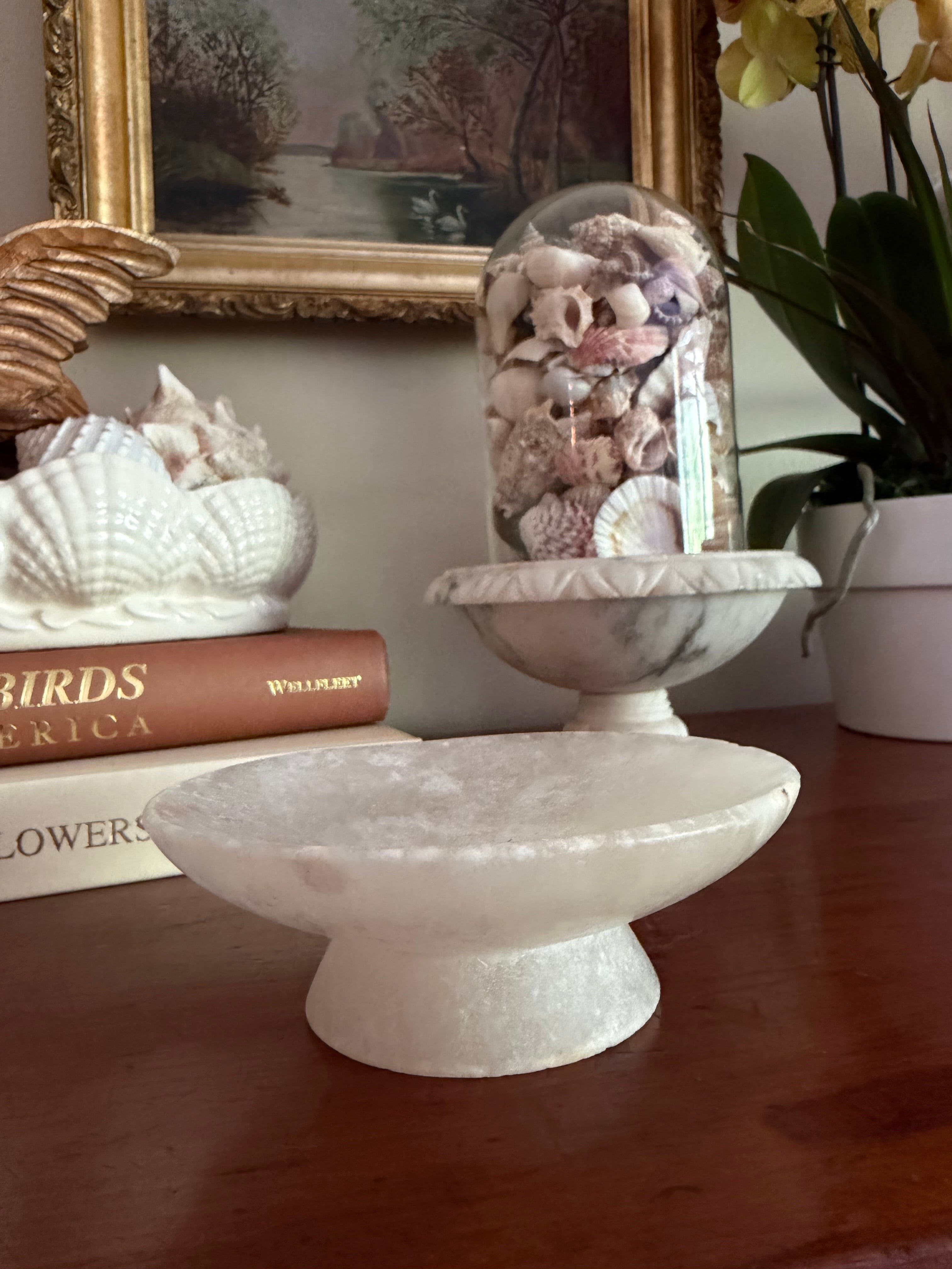 Mini Spanish Alabaster Compote and Shells