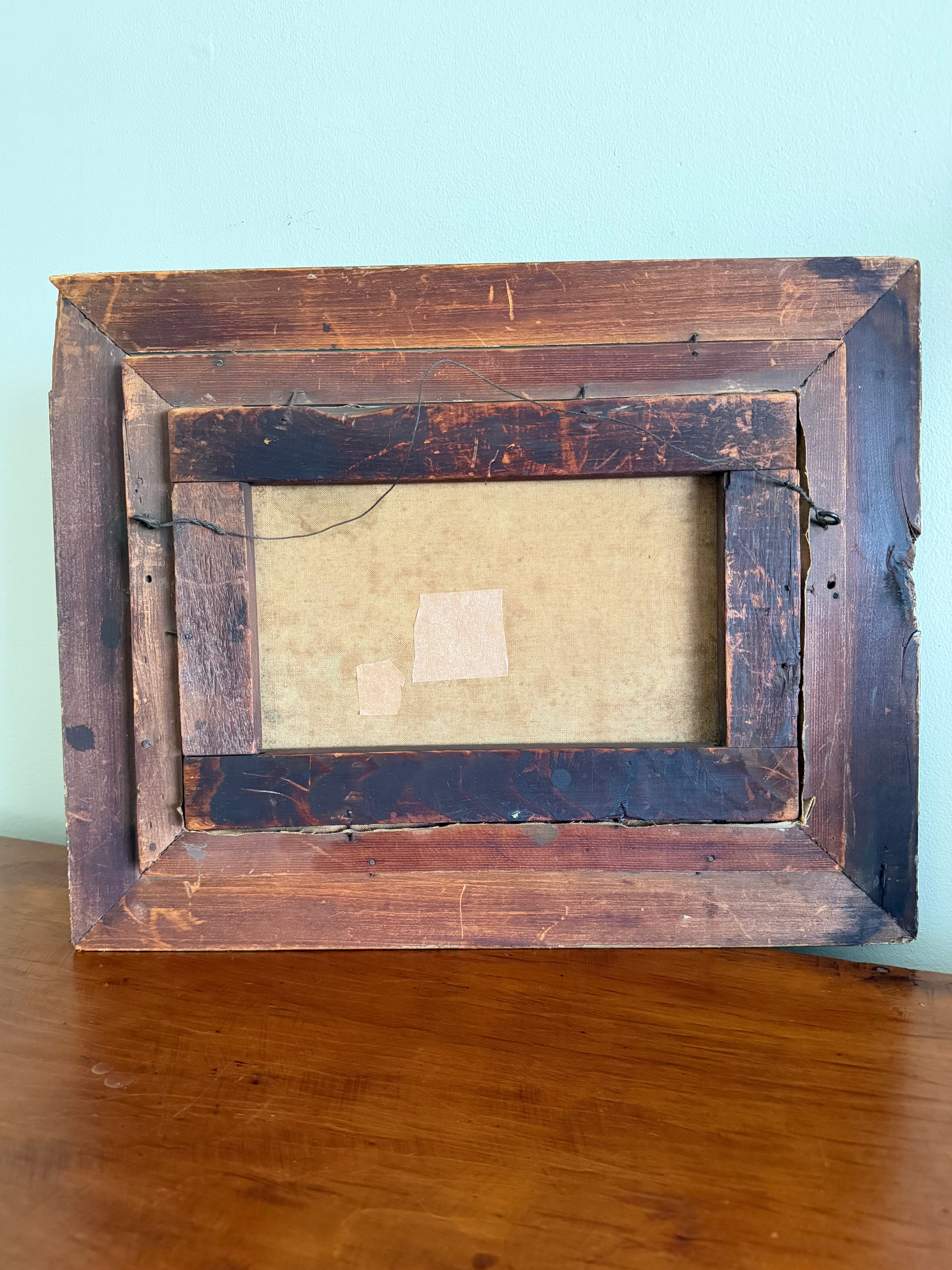 Antique Floral Oil Painting