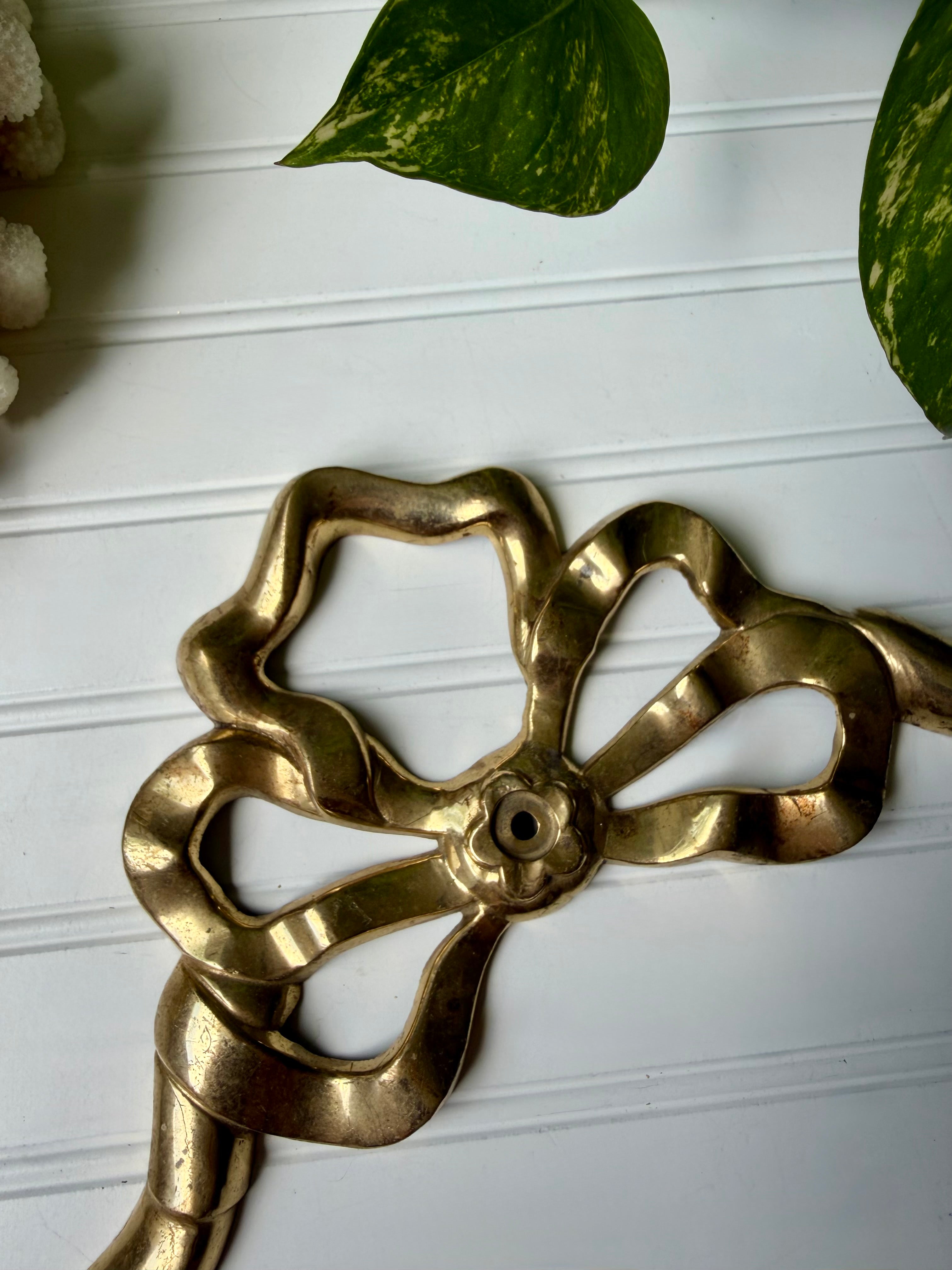 Brass Bow Pediment