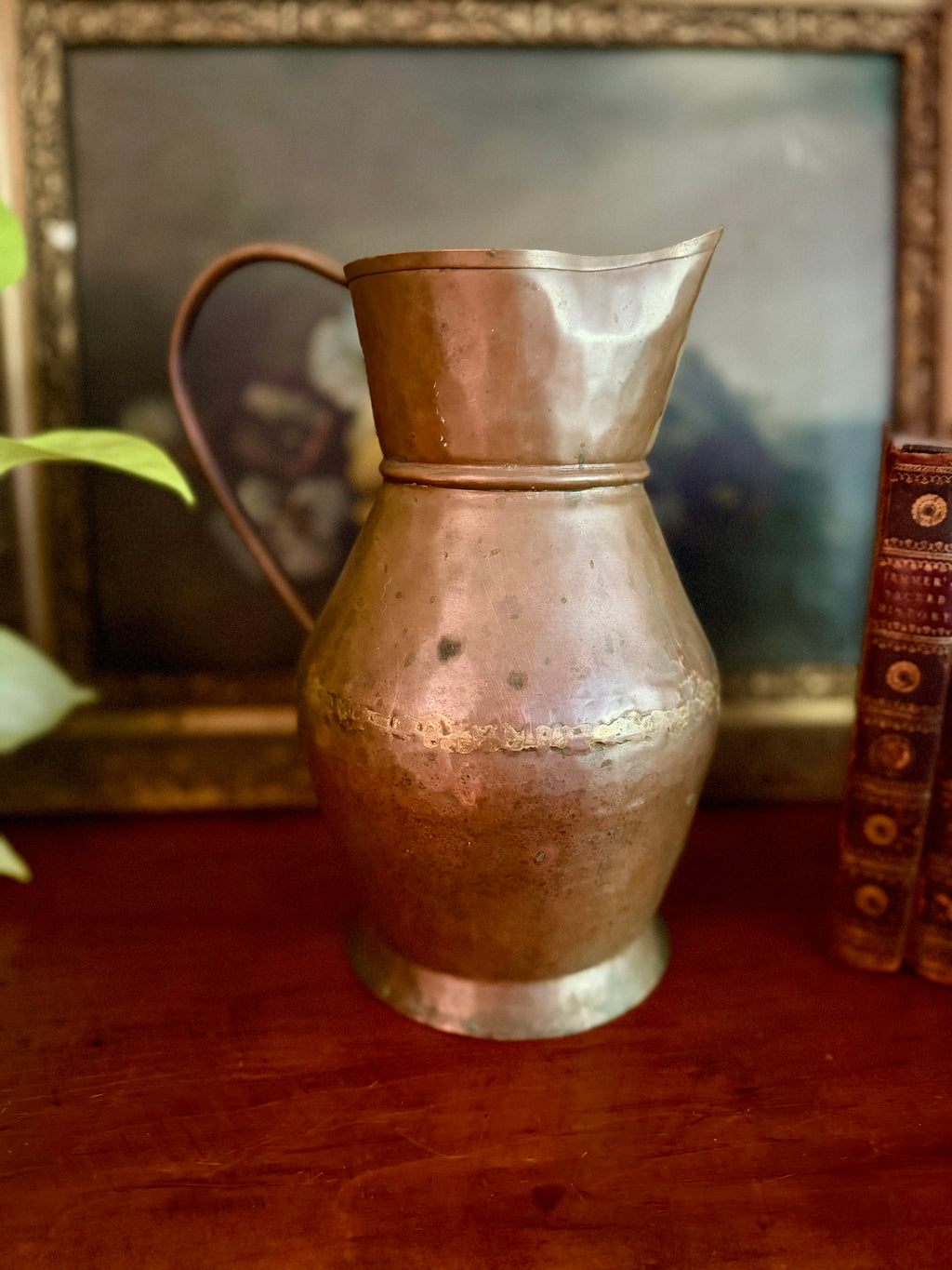 Vintage Hand-Hammered Copper Pitcher