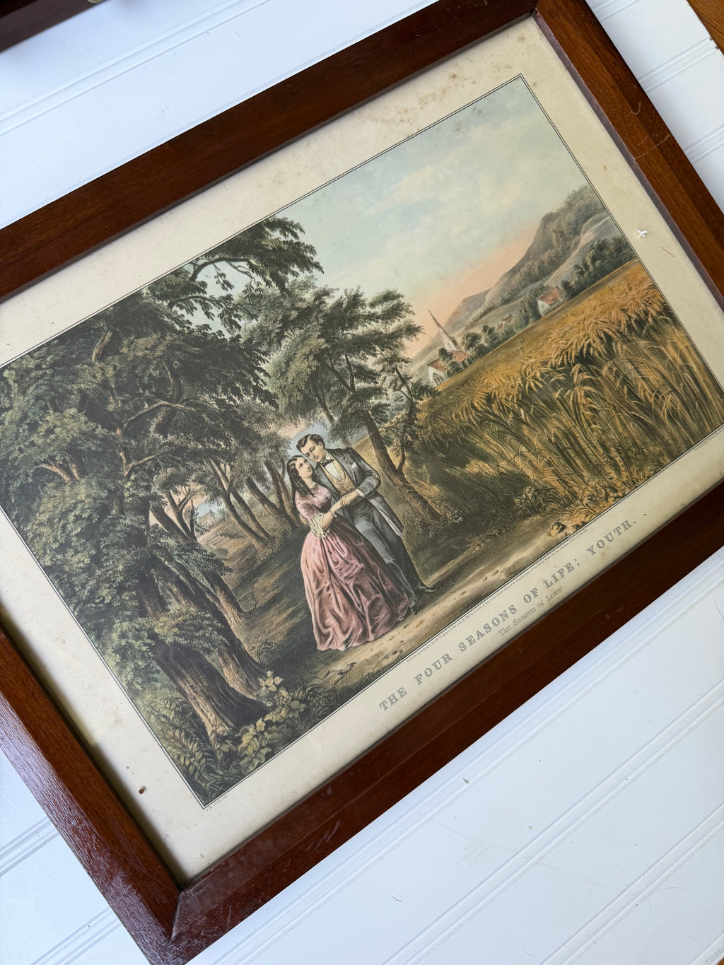 Currier and Ives Lithograph: The four Seasons of Life, Youth