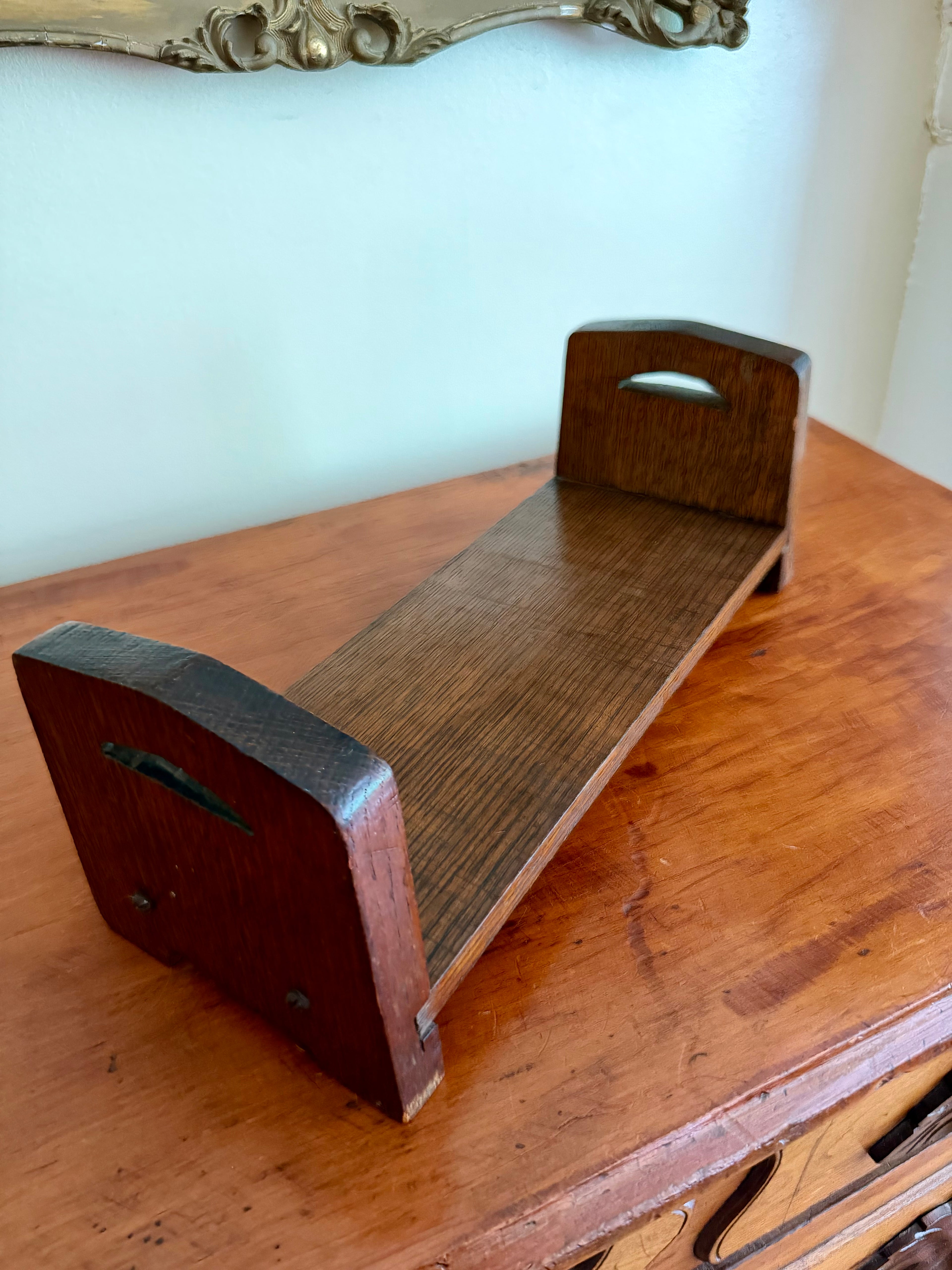 Antique Solid Oak Shelf/Riser