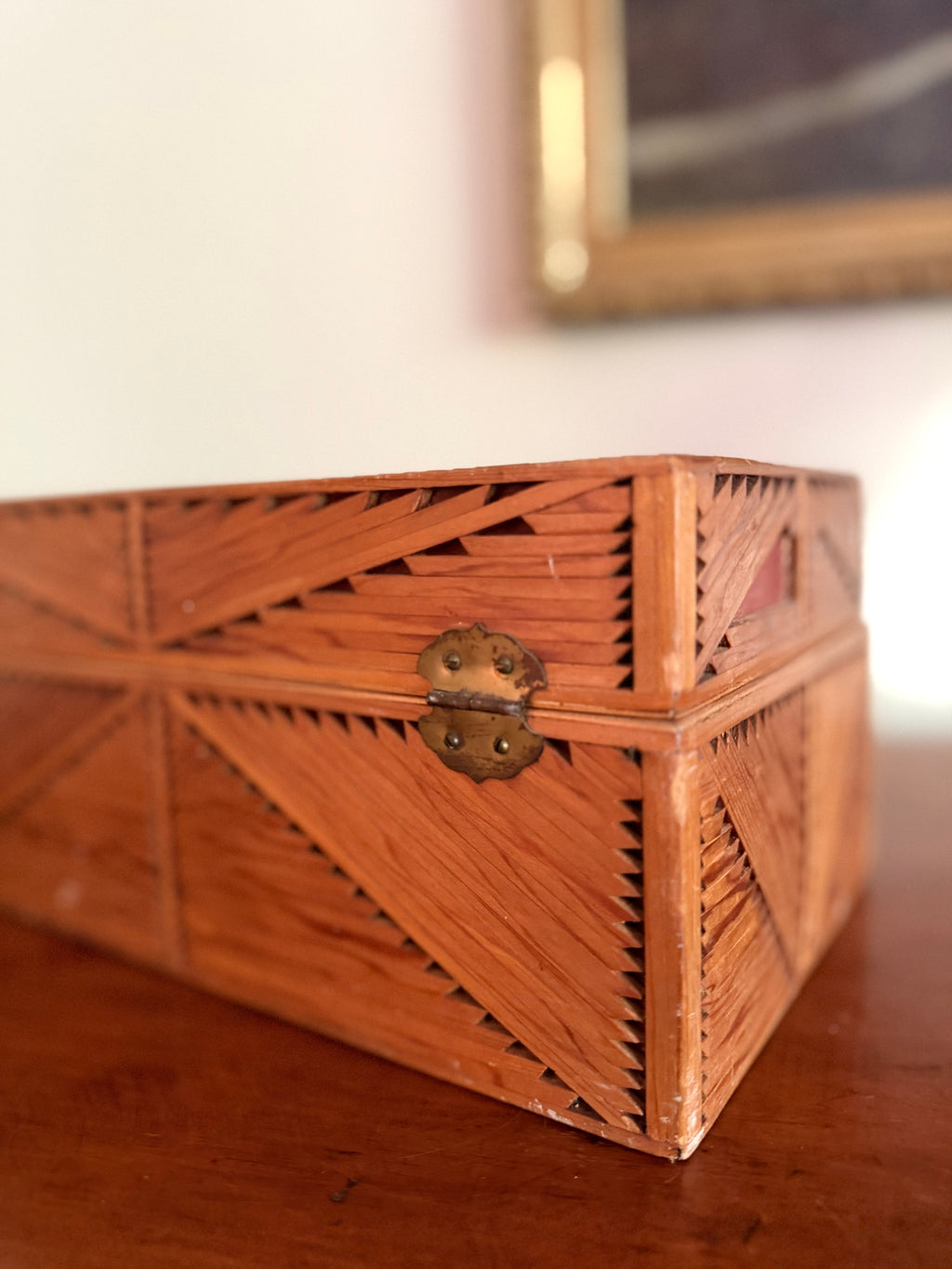 Vintage Tramp Art Style Box (circa 1960)