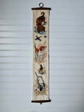 Vintage Dog Theme Needle Point Bell Pull