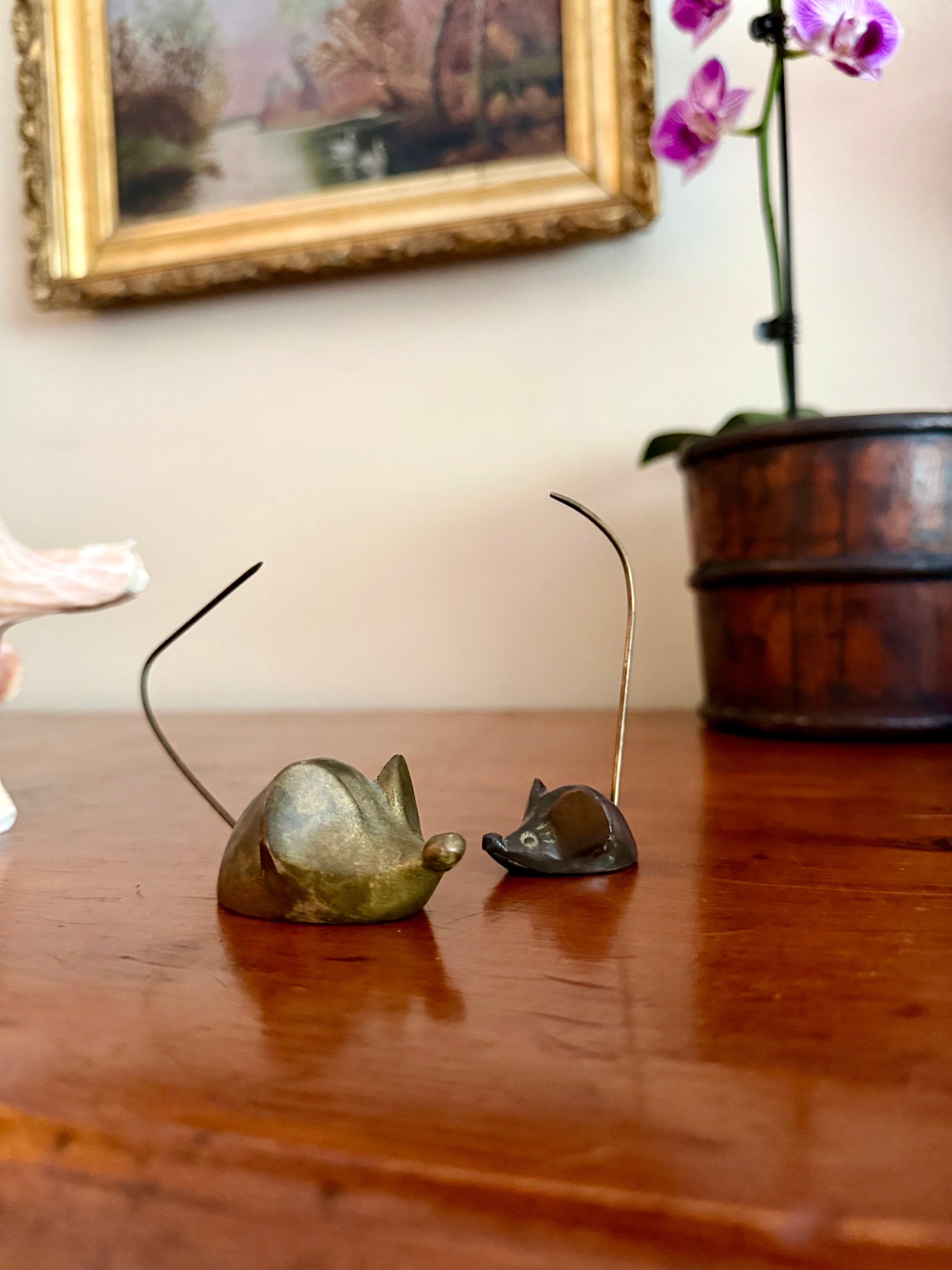 Brass Mice (set of 2)