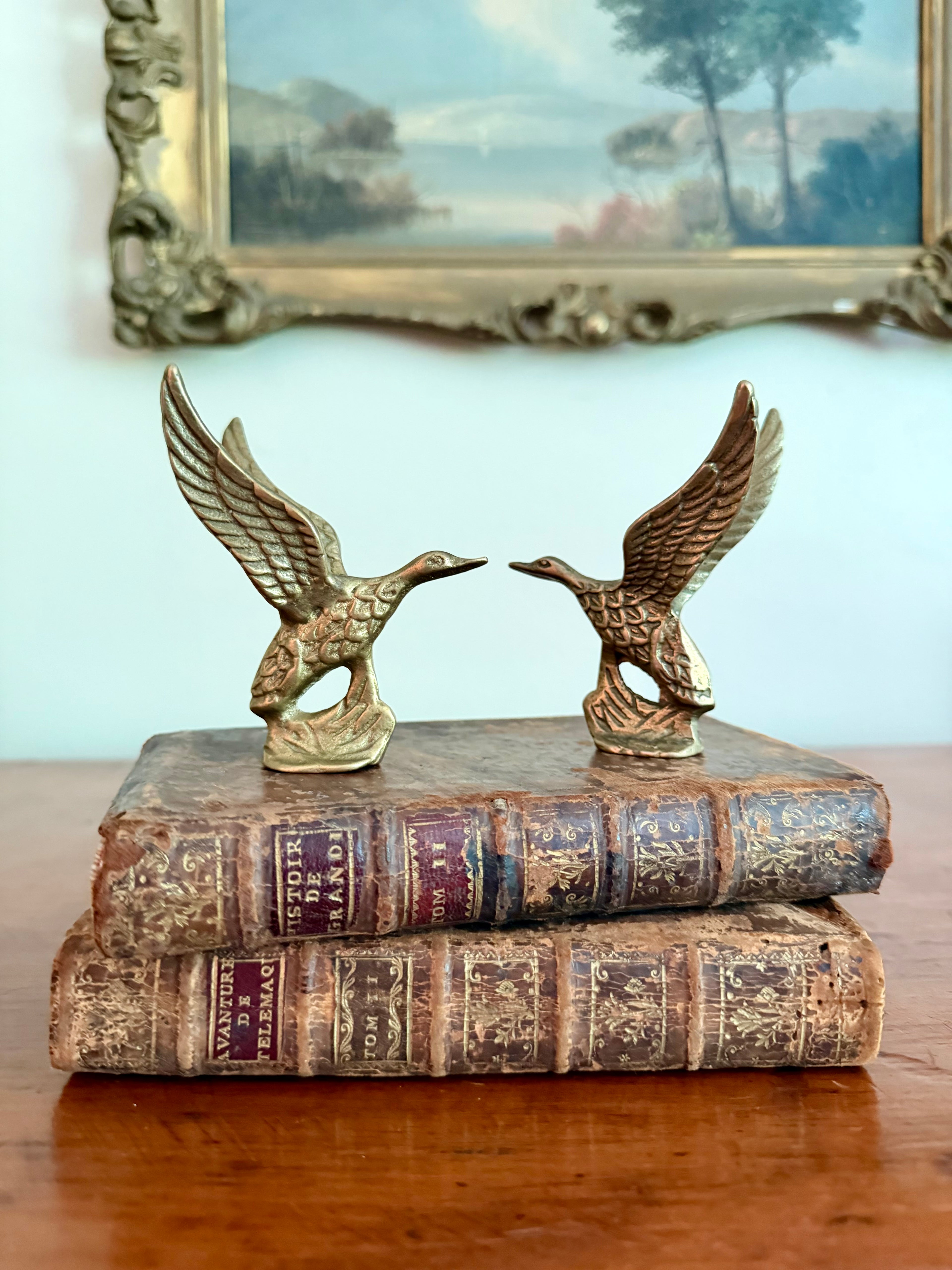 Brass Flying Duck Figurine (B)