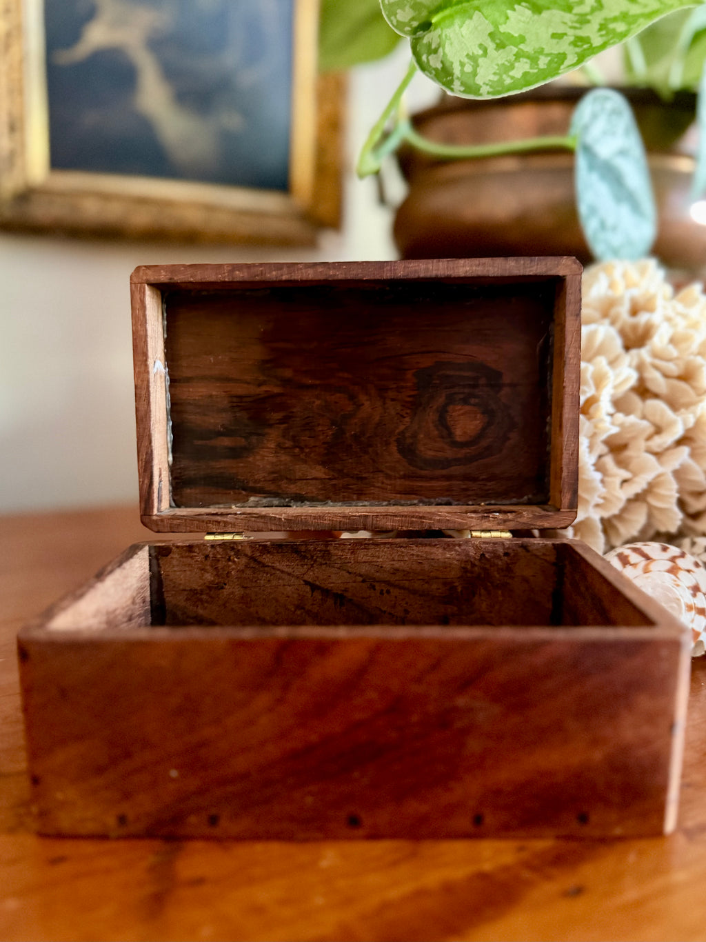 Small Wooden Handcrafted Keepsake Box