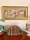 Antique Floral Oil Painting