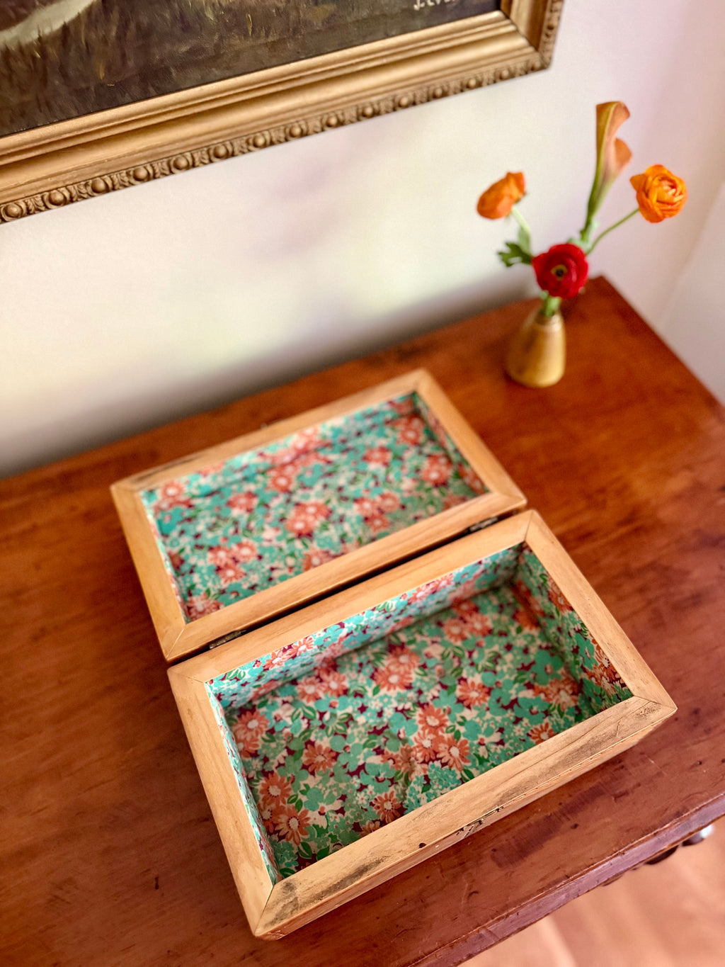 Vintage Tramp Art Style Box (circa 1960)