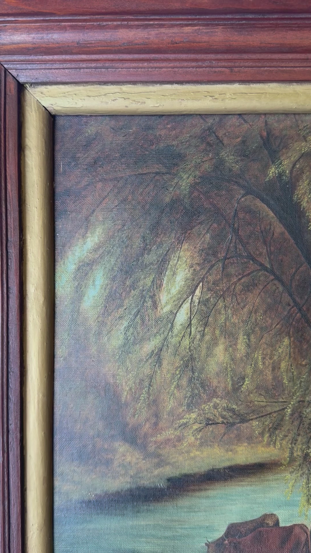 Antique Pastoral Painting